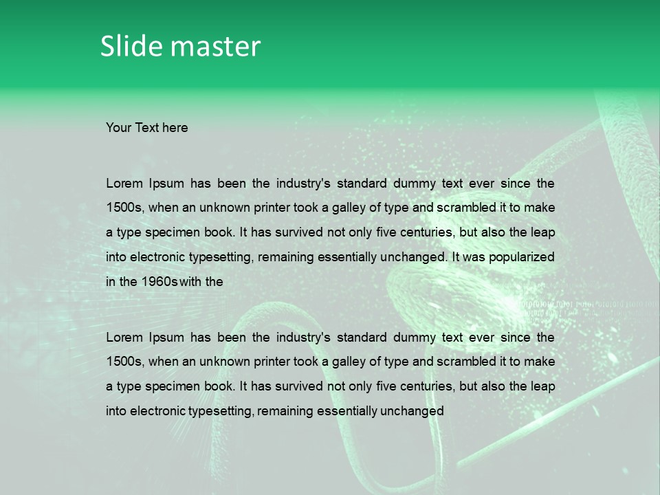 Digital Medical Render PowerPoint Template