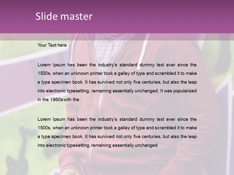 Man Street City PowerPoint Template