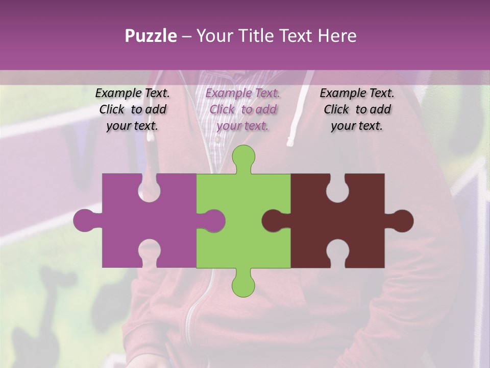 Man Street City PowerPoint Template