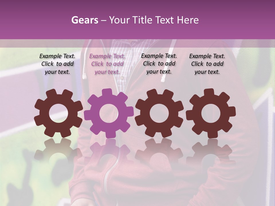 Man Street City PowerPoint Template