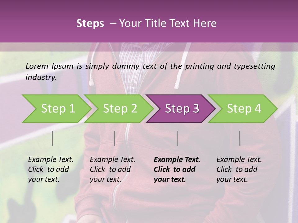 Man Street City PowerPoint Template