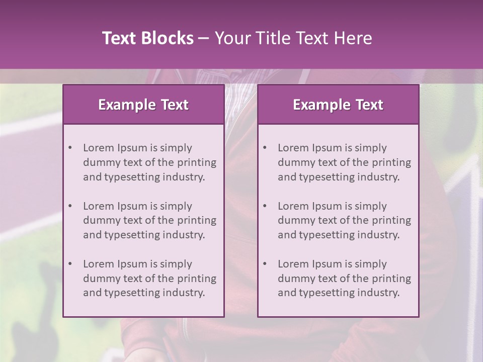 Man Street City PowerPoint Template