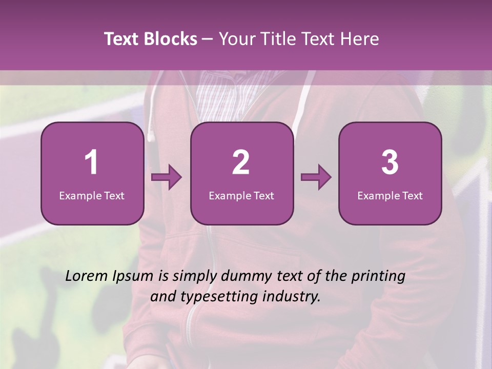 Man Street City PowerPoint Template