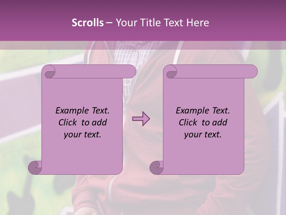 Man Street City PowerPoint Template