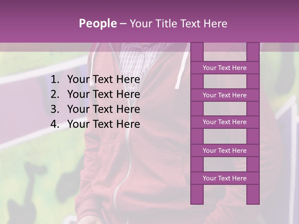 Man Street City PowerPoint Template