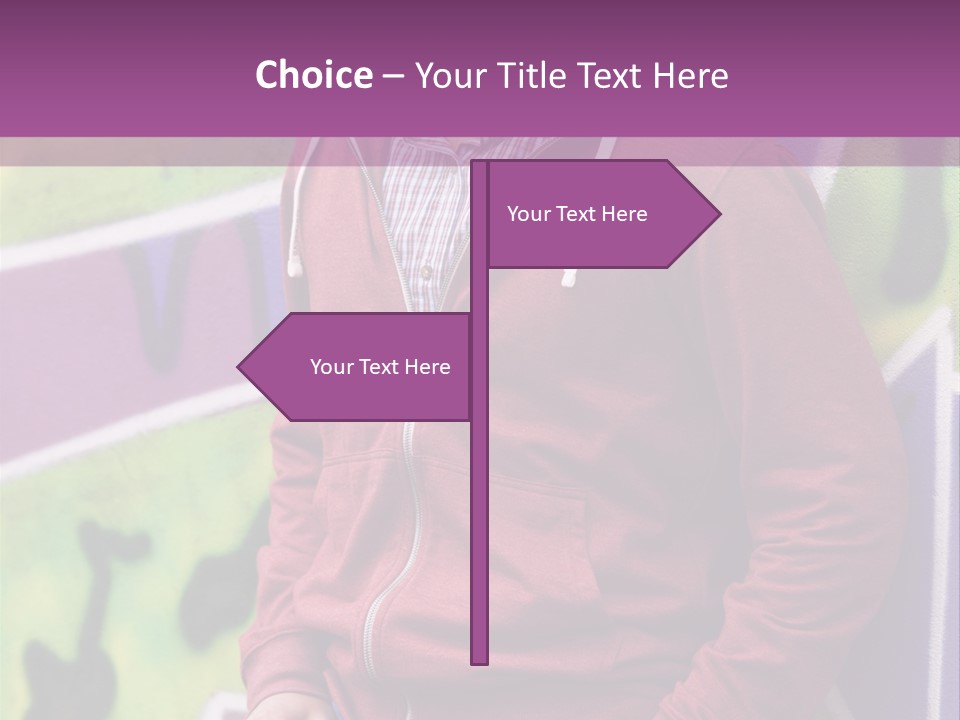 Man Street City PowerPoint Template