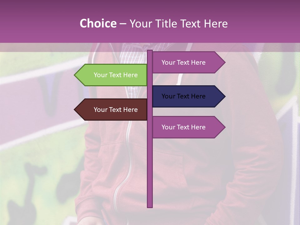 Man Street City PowerPoint Template
