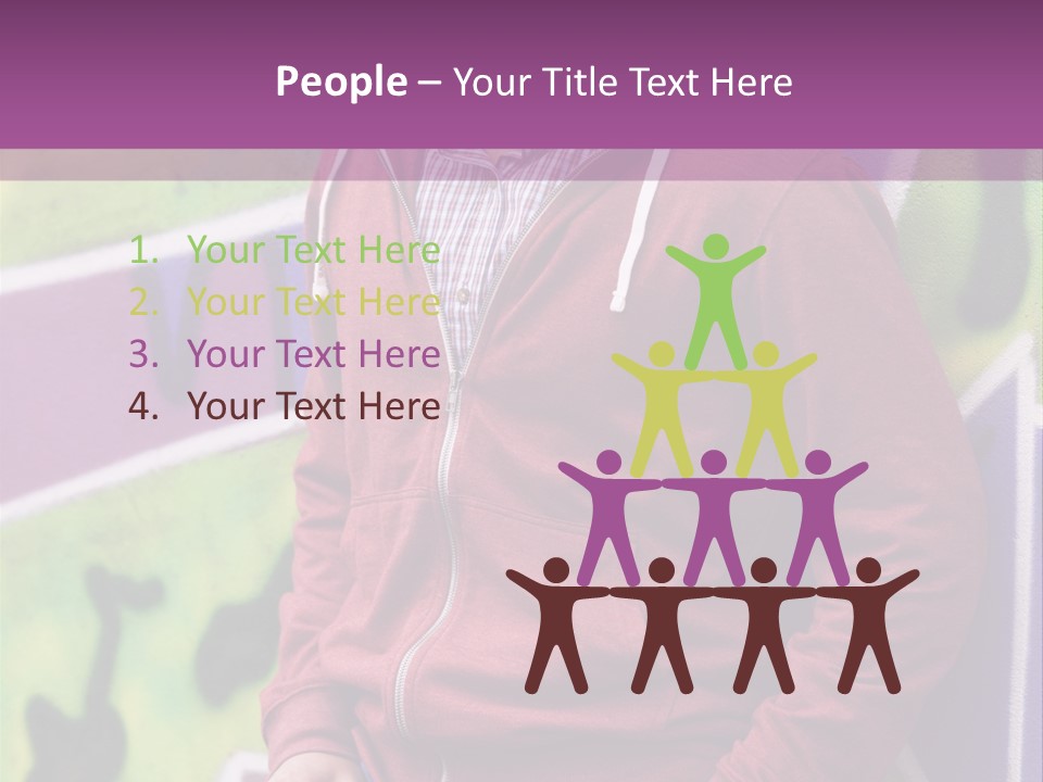 Man Street City PowerPoint Template