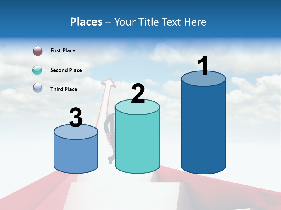 Growing Portrait Worker PowerPoint Template