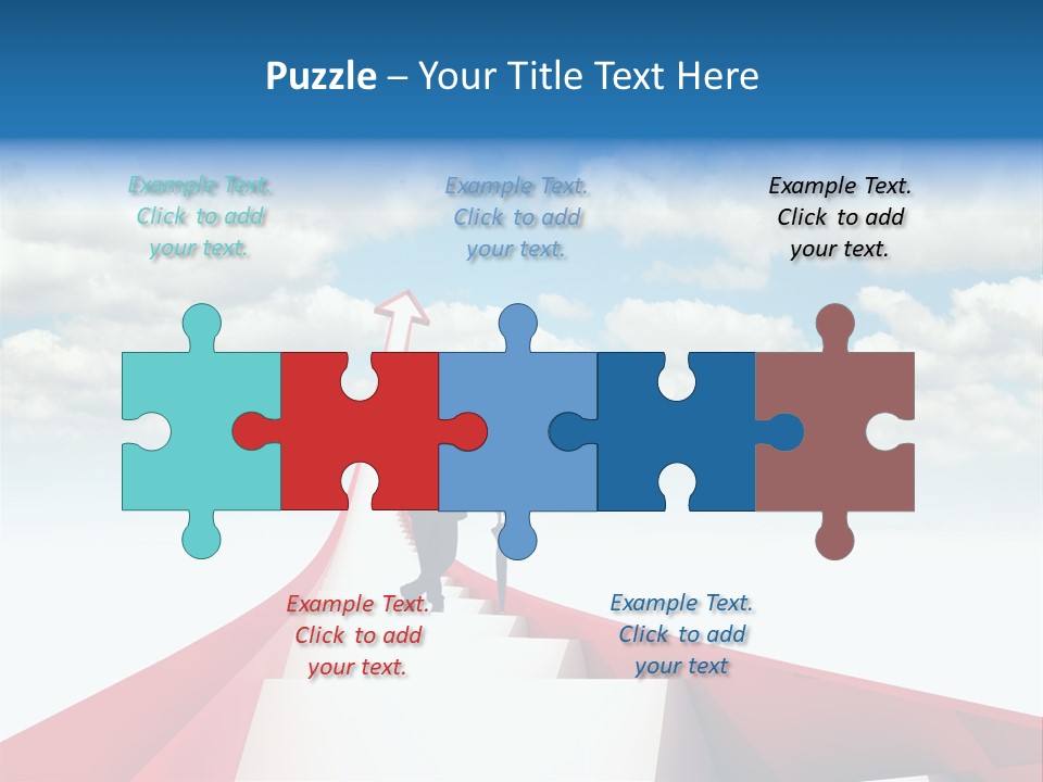 Growing Portrait Worker PowerPoint Template