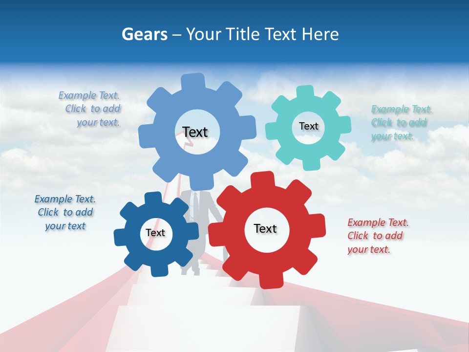Growing Portrait Worker PowerPoint Template