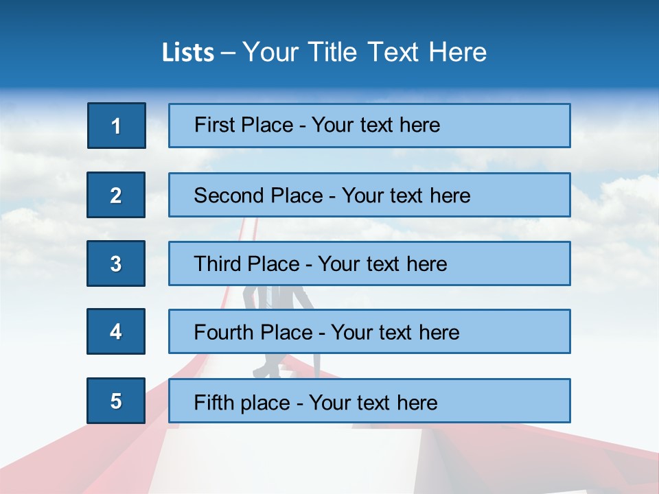 Growing Portrait Worker PowerPoint Template