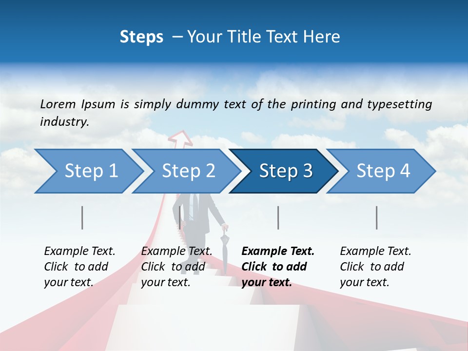Growing Portrait Worker PowerPoint Template