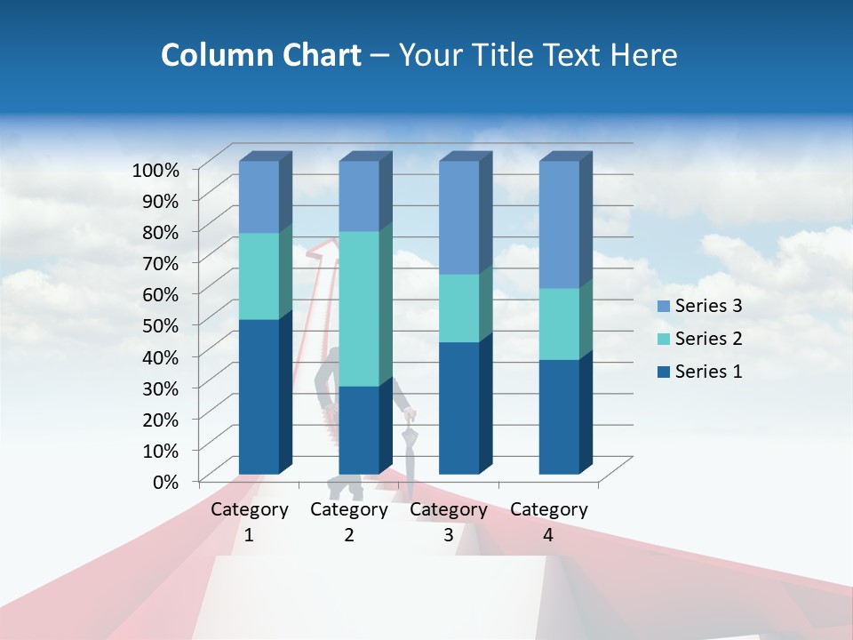 Growing Portrait Worker PowerPoint Template