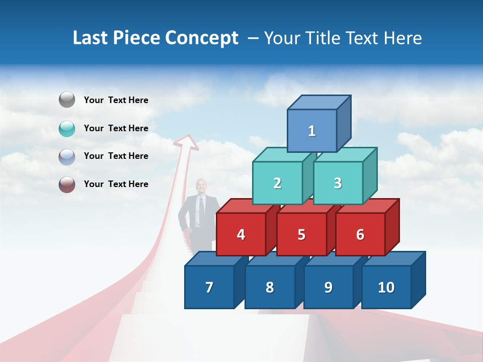 Growing Portrait Worker PowerPoint Template