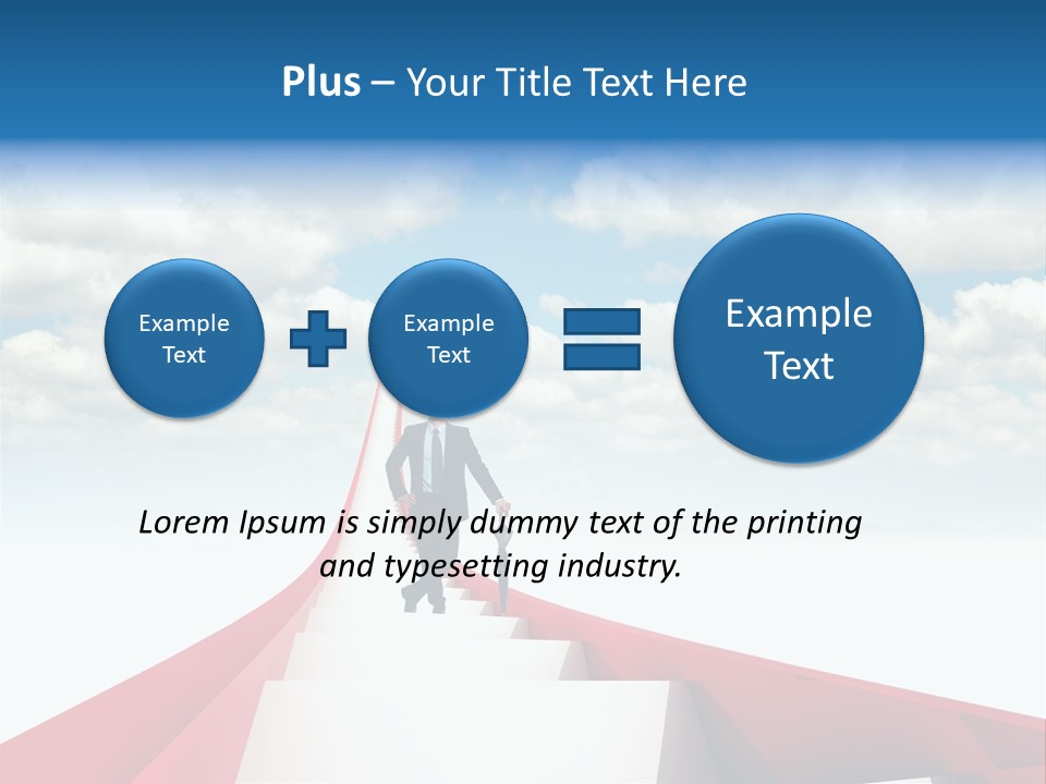 Growing Portrait Worker PowerPoint Template