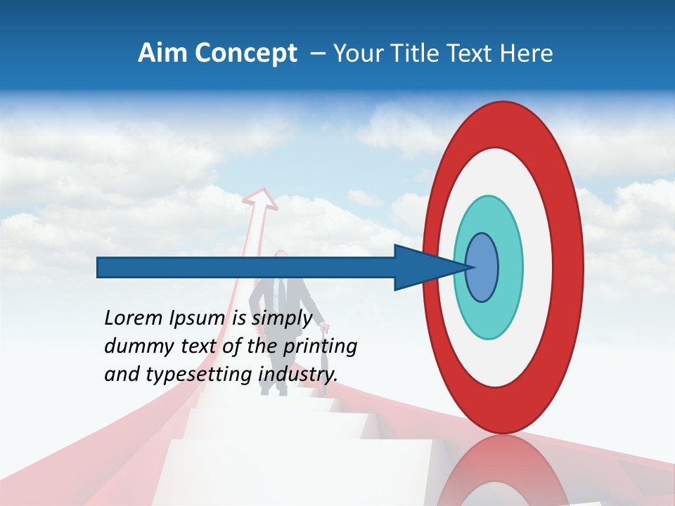 Growing Portrait Worker PowerPoint Template