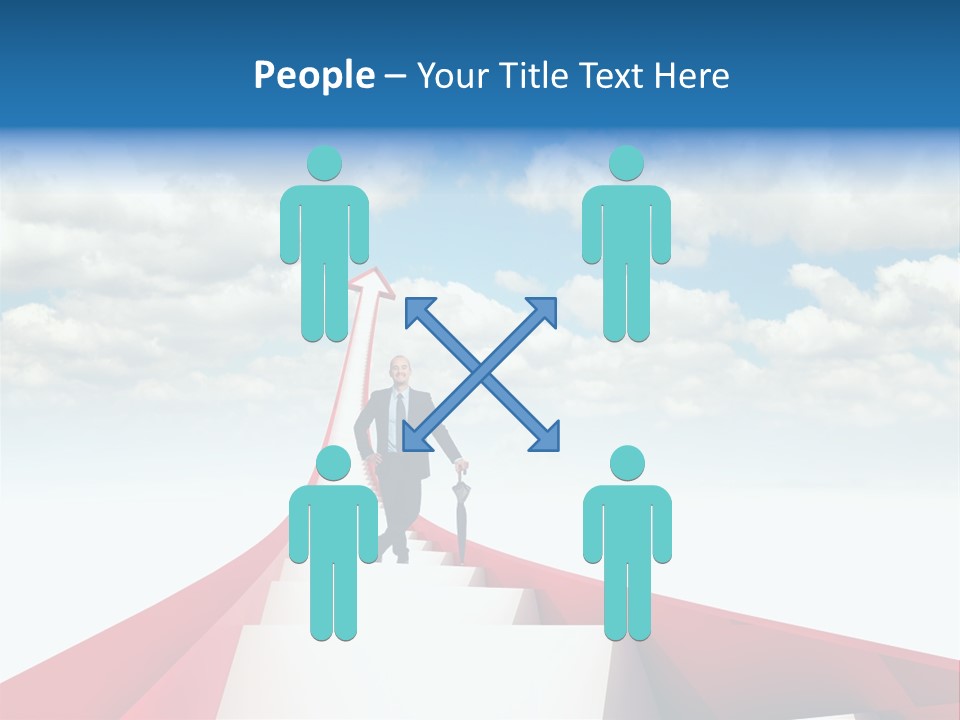 Growing Portrait Worker PowerPoint Template