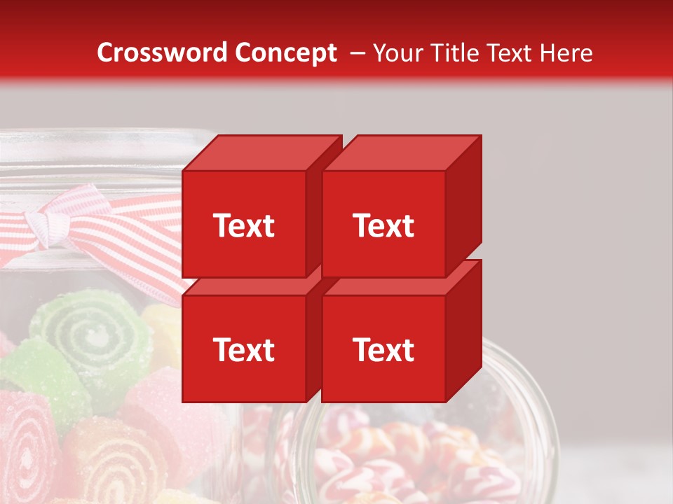 Jelly Bean Group Table PowerPoint Template