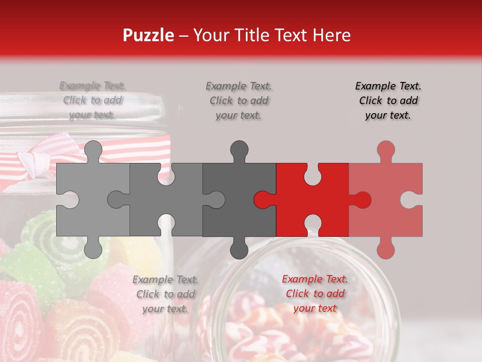 Jelly Bean Group Table PowerPoint Template