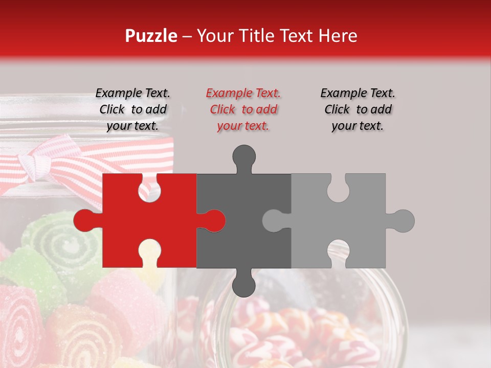 Jelly Bean Group Table PowerPoint Template