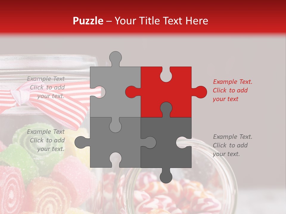 Jelly Bean Group Table PowerPoint Template