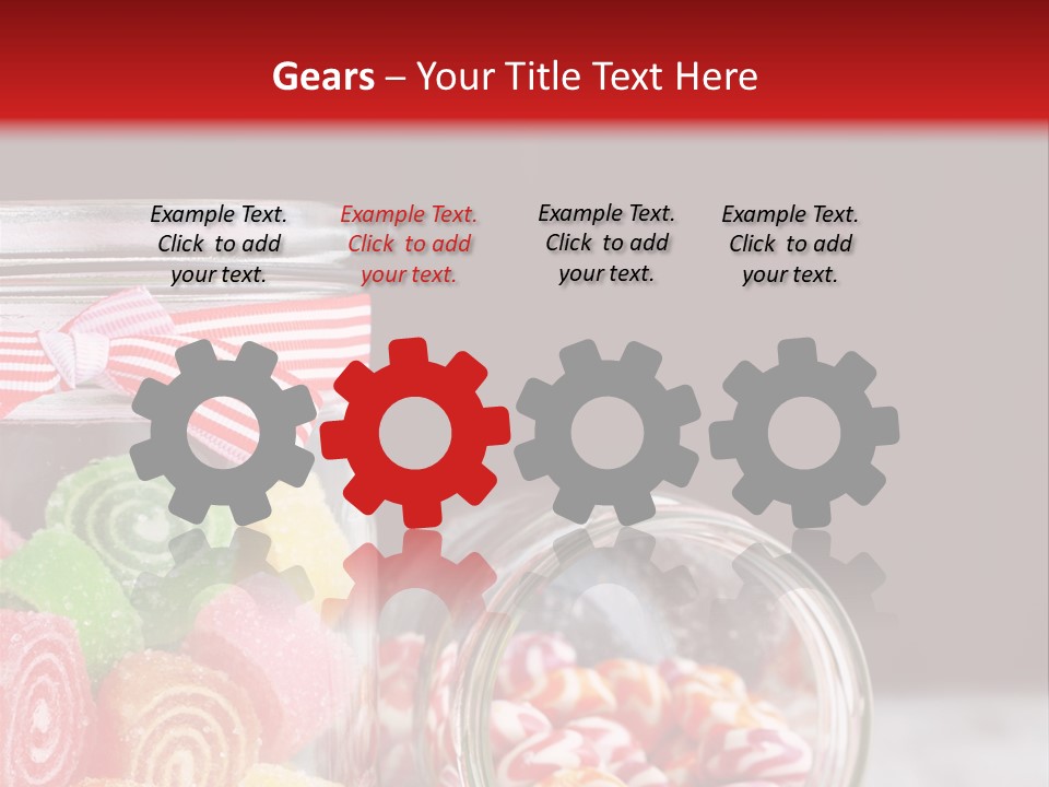 Jelly Bean Group Table PowerPoint Template