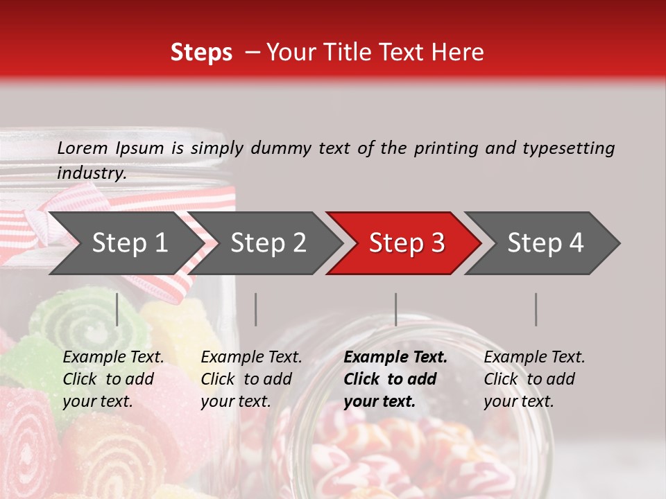 Jelly Bean Group Table PowerPoint Template