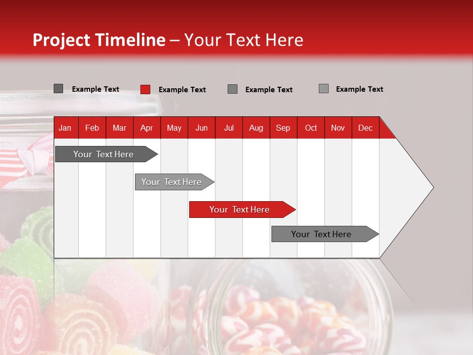 Jelly Bean Group Table PowerPoint Template