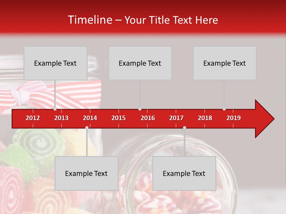 Jelly Bean Group Table PowerPoint Template