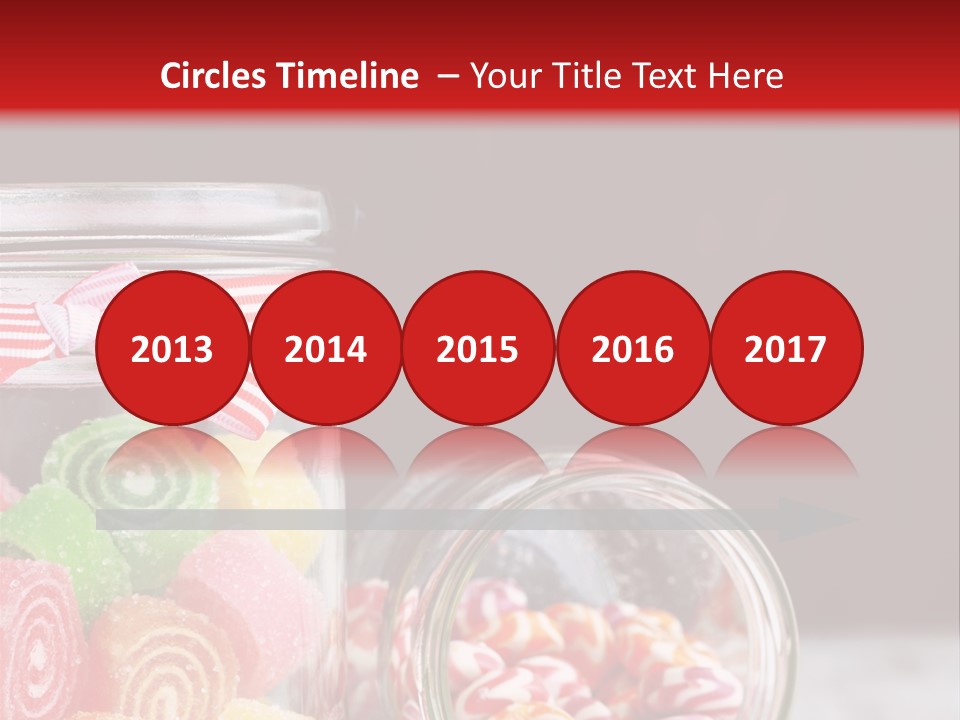 Jelly Bean Group Table PowerPoint Template