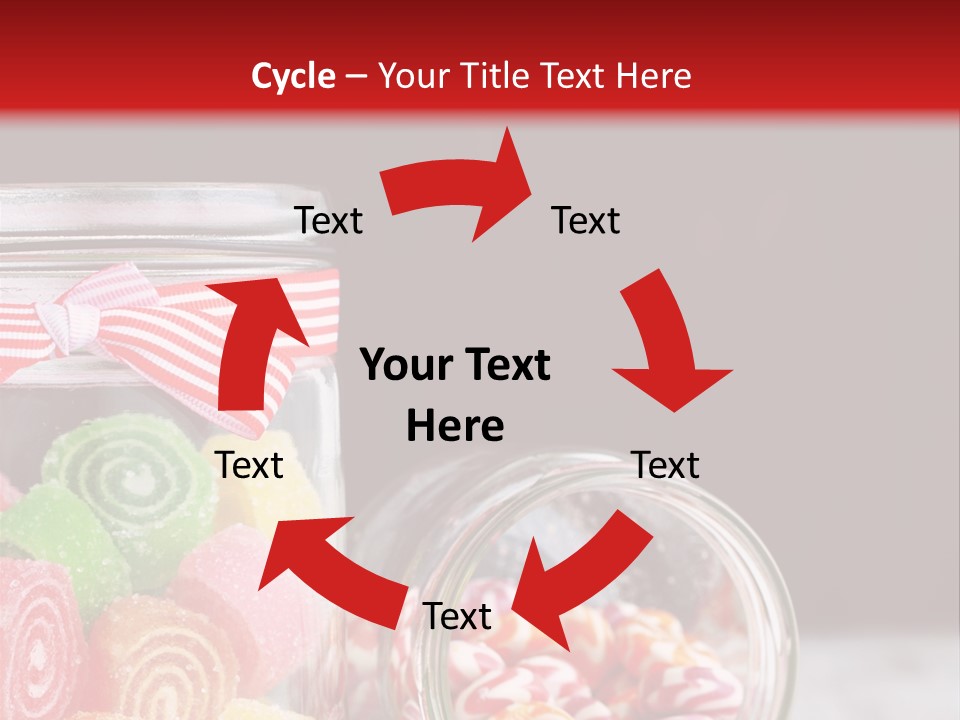 Jelly Bean Group Table PowerPoint Template