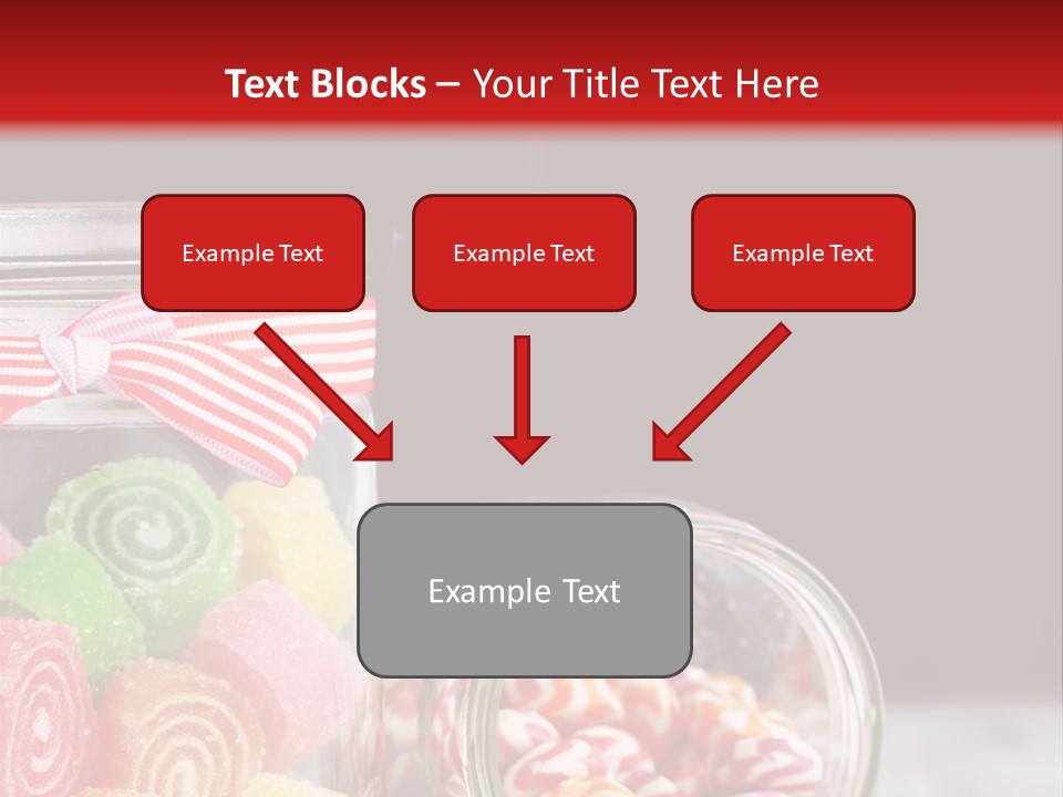 Jelly Bean Group Table PowerPoint Template