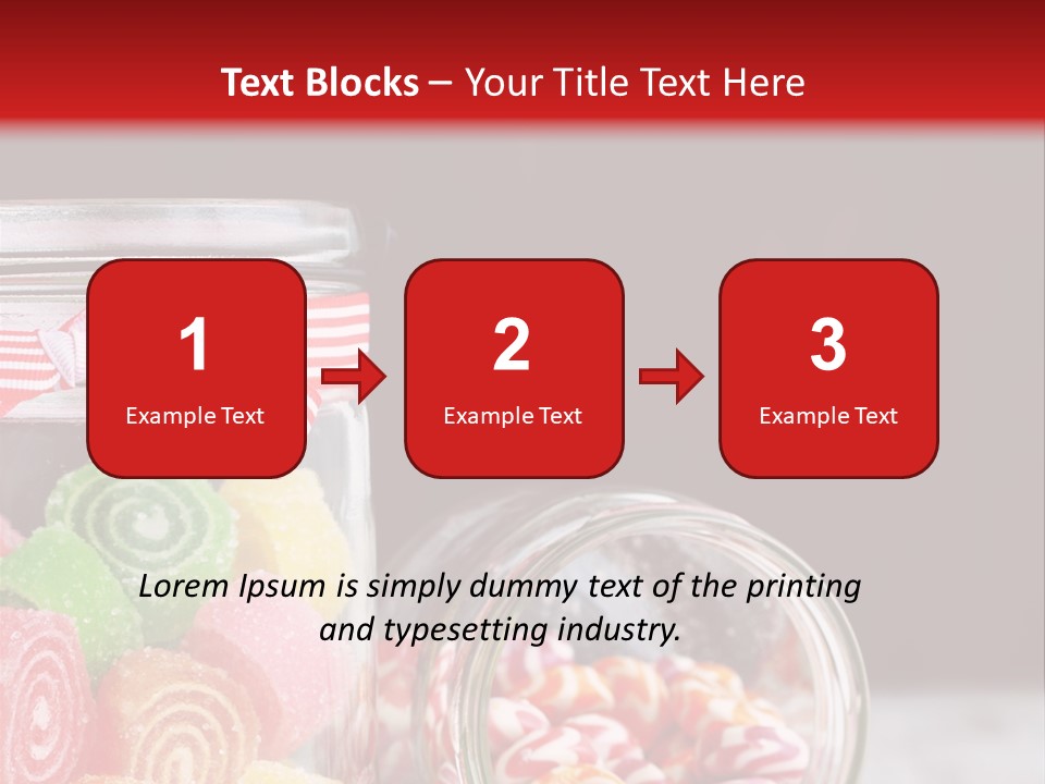 Jelly Bean Group Table PowerPoint Template