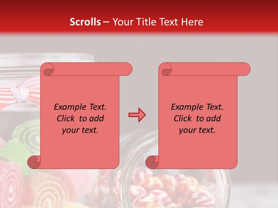 Jelly Bean Group Table PowerPoint Template
