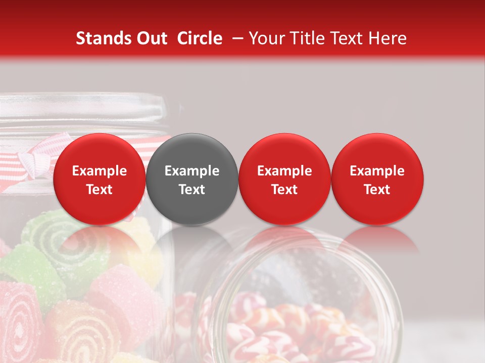 Jelly Bean Group Table PowerPoint Template
