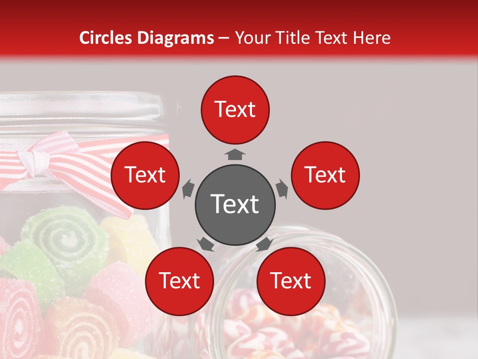 Jelly Bean Group Table PowerPoint Template