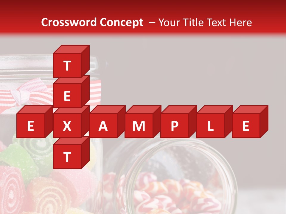 Jelly Bean Group Table PowerPoint Template
