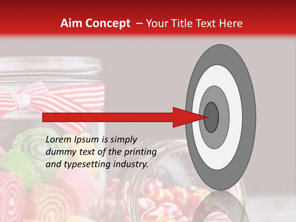 Jelly Bean Group Table PowerPoint Template