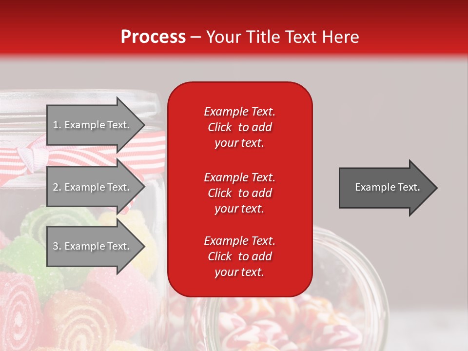 Jelly Bean Group Table PowerPoint Template