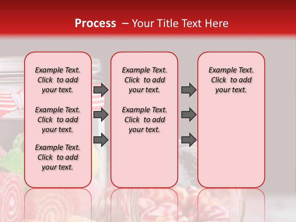 Jelly Bean Group Table PowerPoint Template