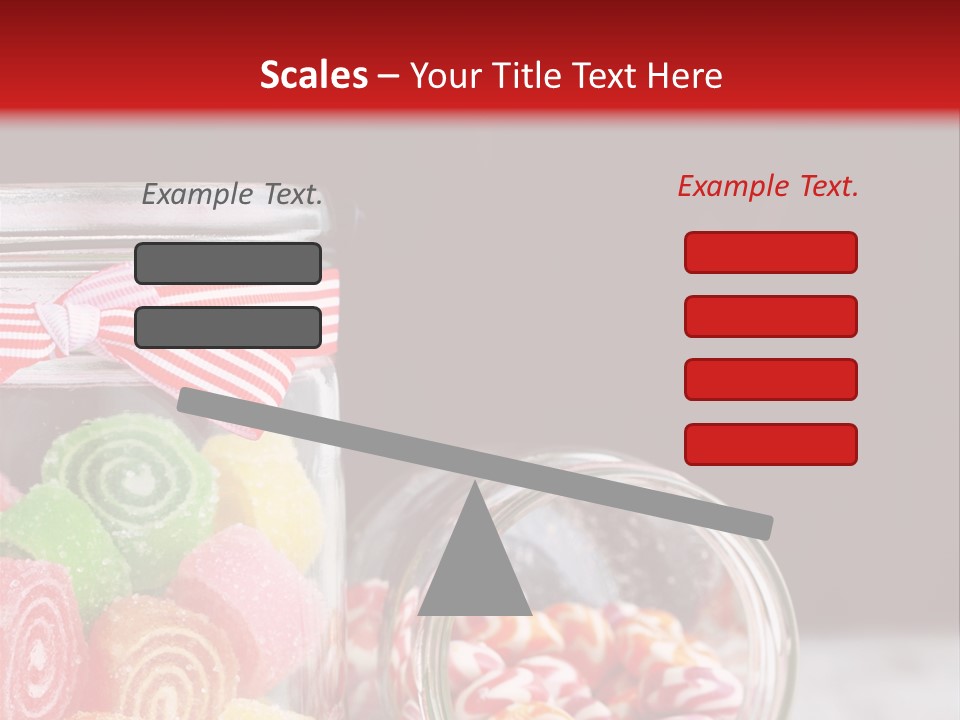 Jelly Bean Group Table PowerPoint Template