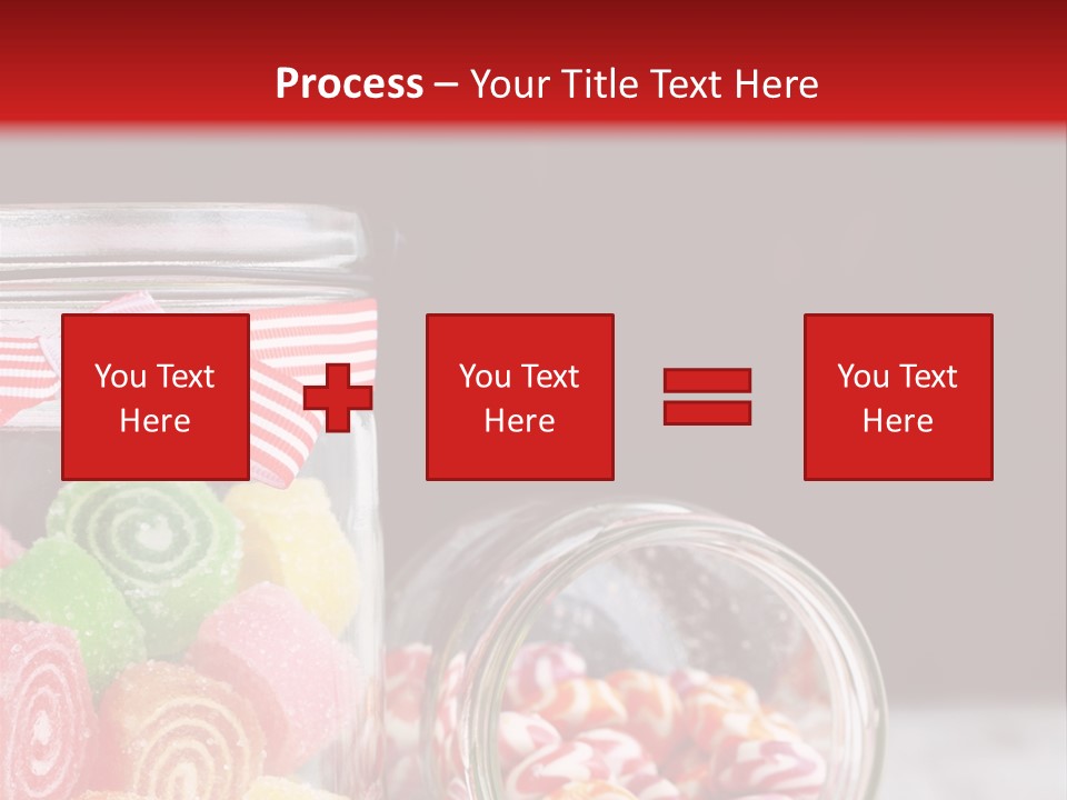Jelly Bean Group Table PowerPoint Template