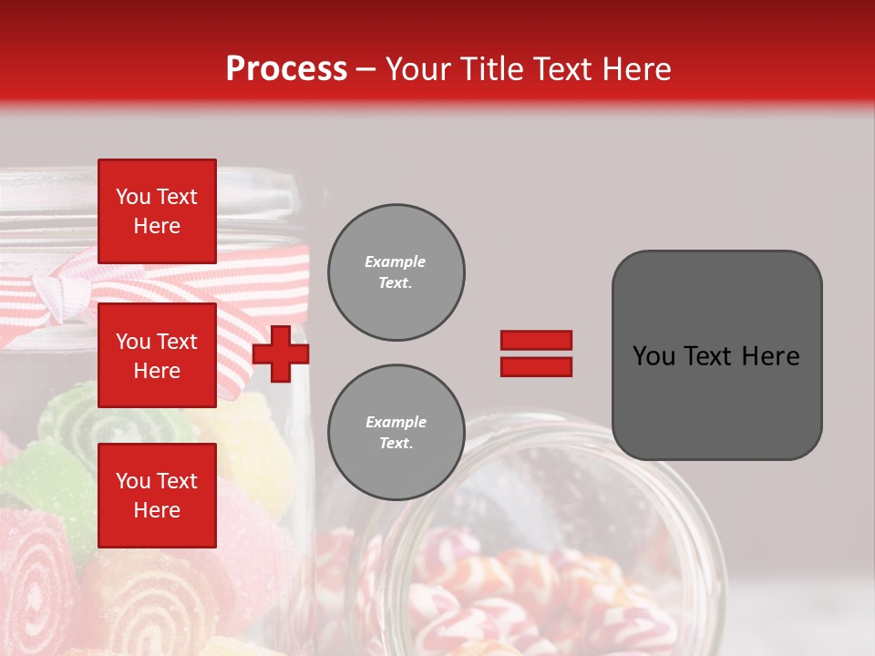 Jelly Bean Group Table PowerPoint Template