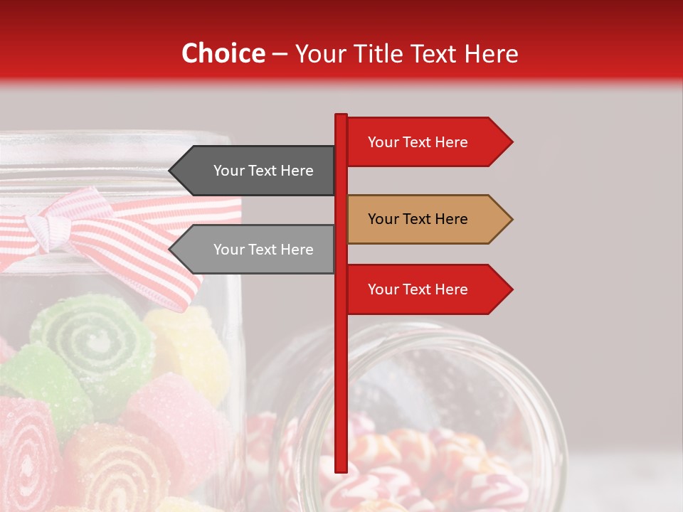 Jelly Bean Group Table PowerPoint Template