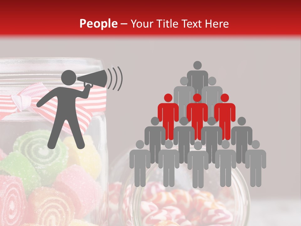 Jelly Bean Group Table PowerPoint Template