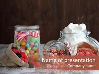 Still Life Sugary Colored PowerPoint Template