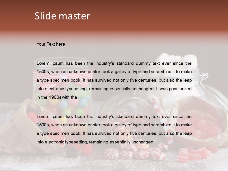 Still Life Sugary Colored PowerPoint Template