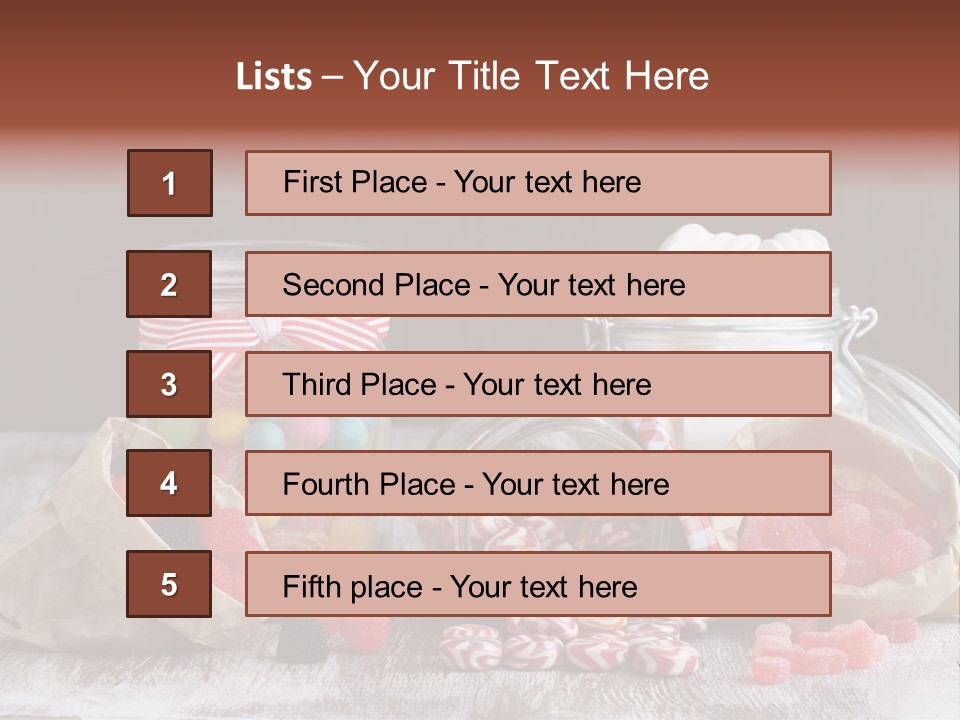Still Life Sugary Colored PowerPoint Template
