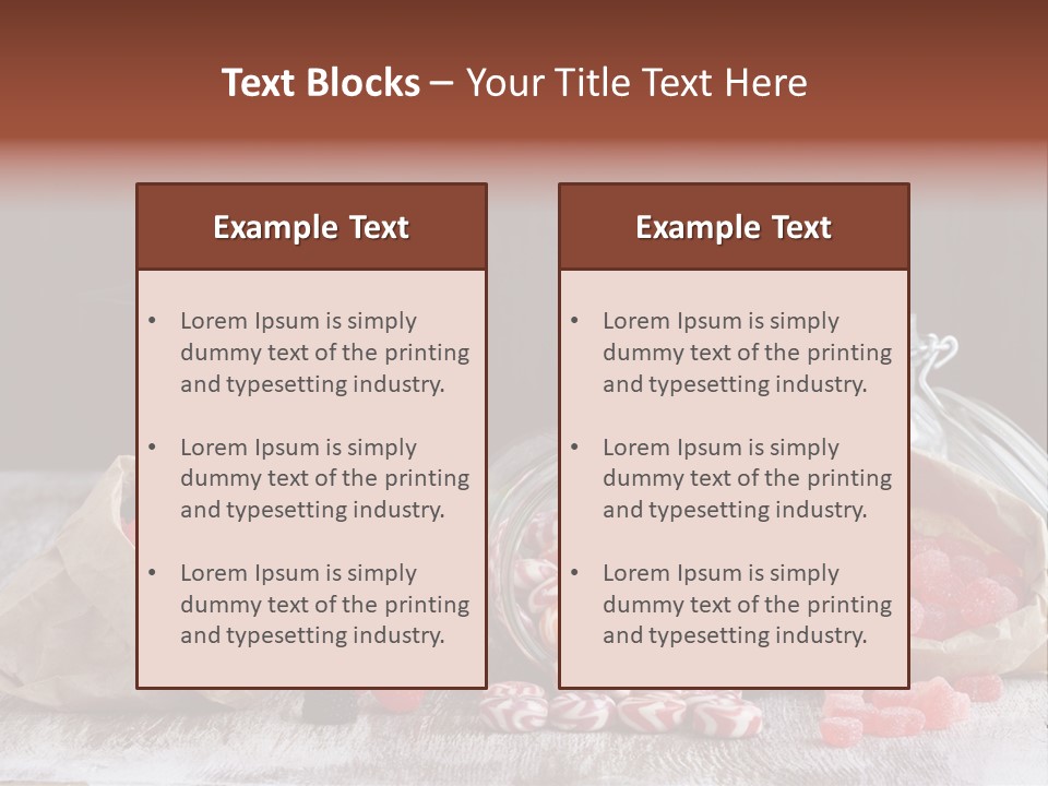 Still Life Sugary Colored PowerPoint Template